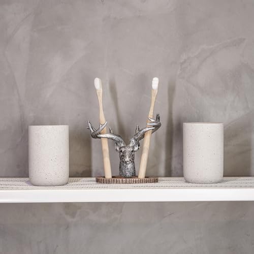 Concrete Bath Tumbler Set for Toothbrush Mouthwash Holder