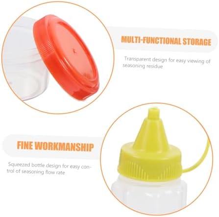 12 Piece Condiment Squeeze Bottles Set for Kitchen Storage Organization