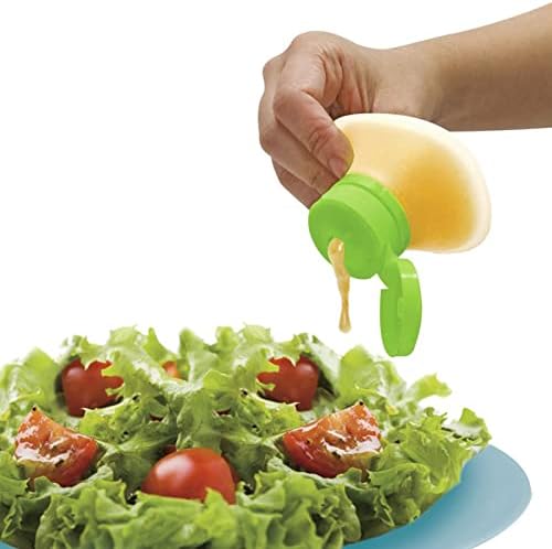 Easy to Use Squeeze Bottle Airtight Silicone Salad Dressing Seasoning Container