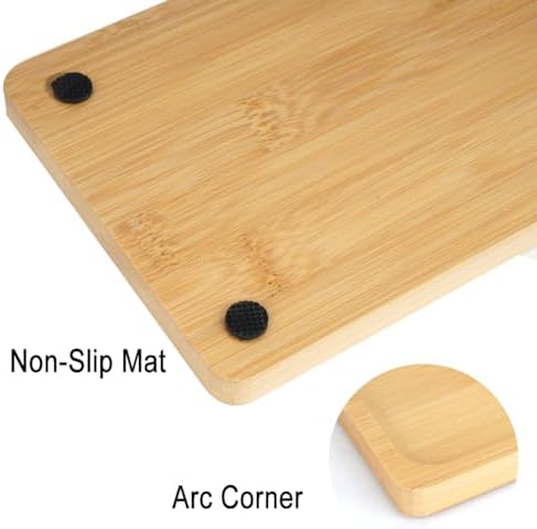 Bamboo Vanity Tray for Organizing 118x6x07inxWarm Decor