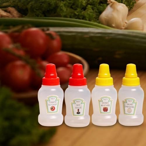 compact design 25ml ketchup bottles for dining or on the go