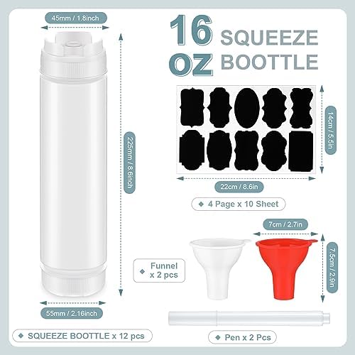Effortlessly Refill Your Condiment Squeeze Bottles with No Leak Performance