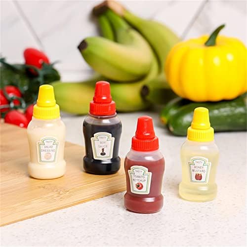 4-Piece Mini Ketchup Honey Squeeze Bottles