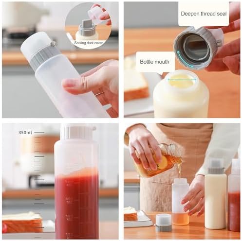 Keep Ketchup Mustard Syrup Organized with the Natures Choice Condiment Squeeze Bottle