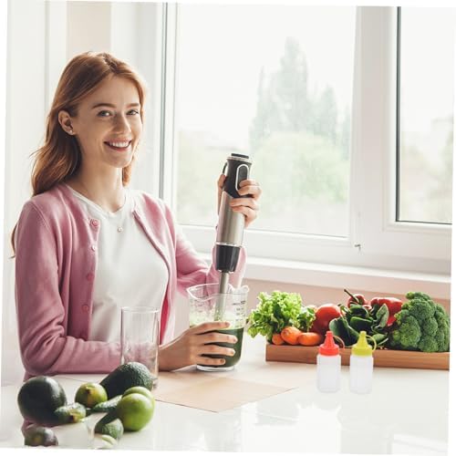 SOESFOUFU Transparent Condiment Squeeze Bottle Set