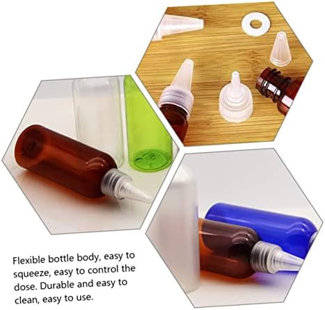 DECHOUS 20-Piece Refillable Shampoo Conditioner Bottles with Spout Design