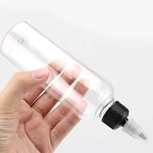 50-Pack 5oz Empty Plastic Squeezing Bottles for Condiment Storage