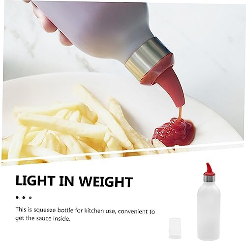 Compact Durable TPR 450ml Condiment Squeeze Bottle for Kitchen Outdoor Use