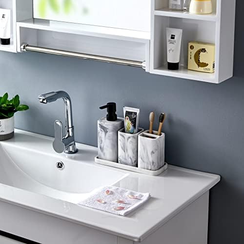 ZCCZ Marble Look Toothbrush Holder