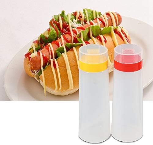 Pilipane Squeeze Bottle - Portable Condiment Jug Easy to Dispense Eco-Friendly 300ml