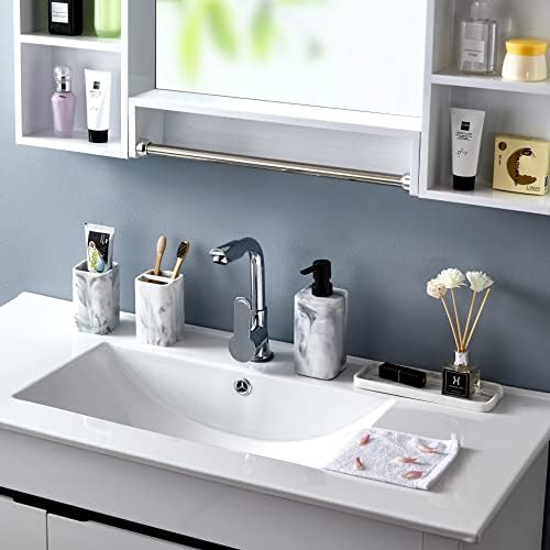 ZCCZ Marble Look Toothbrush Holder
