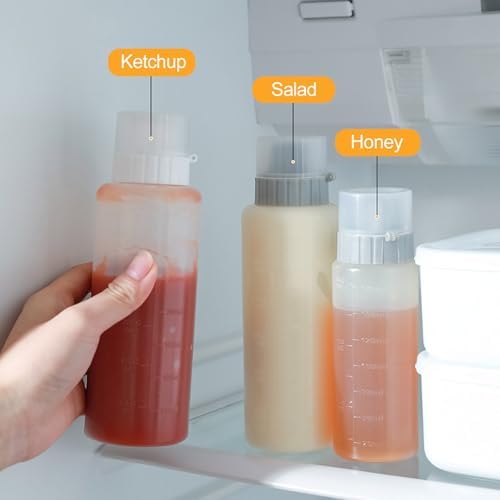 Keep Ketchup Mustard Syrup Organized with the Natures Choice Condiment Squeeze Bottle