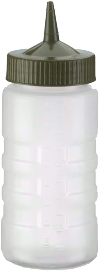 Traex Wide Mouth 16 oz Squeeze Bottle with Brown Cap