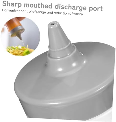 Mikinona Essential Condiment Squeeze Bottles 4-Pack Reusable Leakproof Easy to Carry