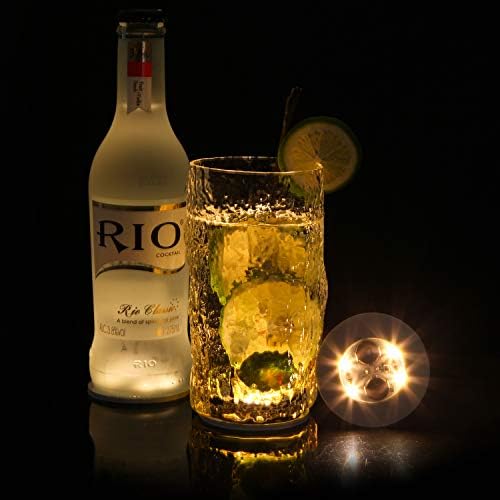 LED Bottle Lights with 3M Sticker - 7 Bottles Warm White