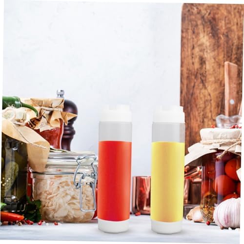 Refillable White Squeeze Bottles Perfect for Your condiment Needs