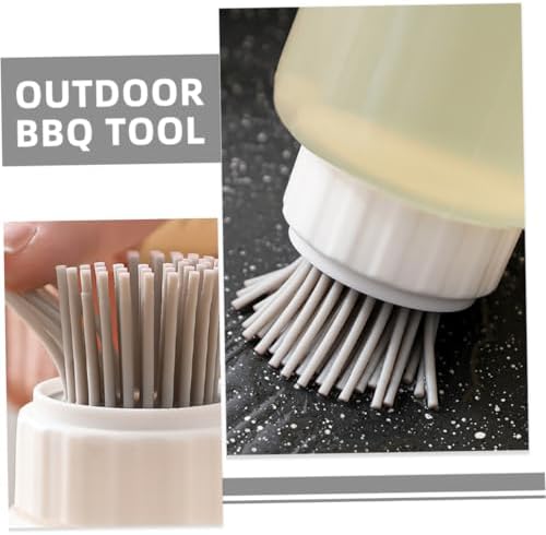 French Professional Silicone Oil Dispenser with Basting Brush for BBQ Cooking