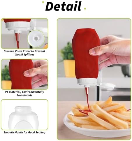 Find Your Perfect Match 6-Piece WCHOSOZH Condiment Squeeze Bottle Set