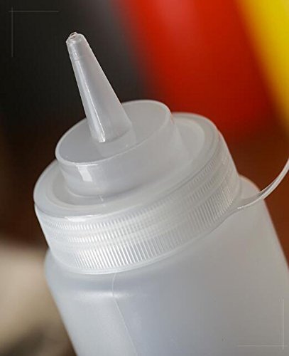 3-Piece Set of 12oz Squeeze Bottle Spray dispensers with Twist-On Caps