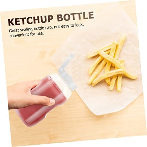 4-Piece Condiment Squeeze Bottles with Caps
