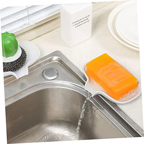 Perfect 2pcs WhiteGray Draining Soap Disk for Bathroom Kitchen Storage