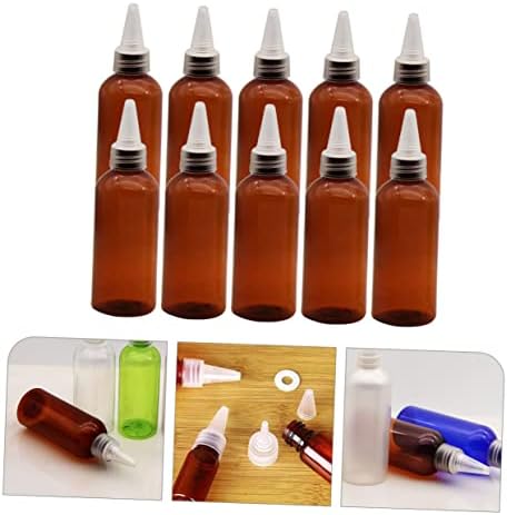 10-Piece Set of Plastic Squeeze Bottles for Easy Serving
