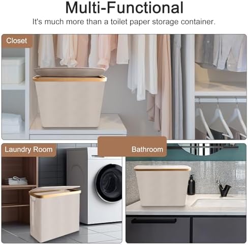 30L Toilet Paper Storage Basket 12 Rolls 30L Capacity