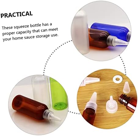 10PK Empty Condiment Squeeze Bottles