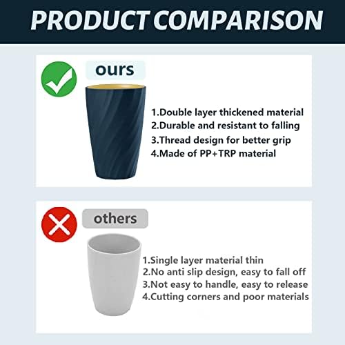 Roucerlin Reusable Tumbler - Compact Durable Perfect for Daily Use