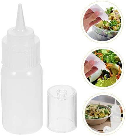 VINTORKY 2pcs 30ml Refillable Condiment Squeeze Bottles