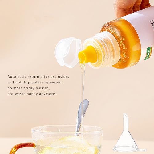Adjustable Funnel 2-Piece Honey Squeeze Bottles