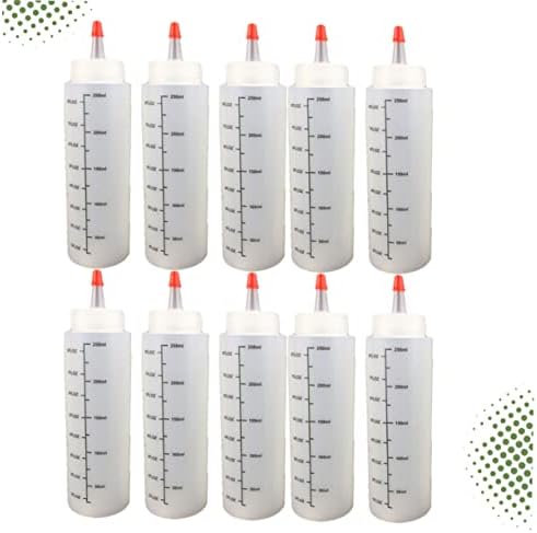 250ml Squeeze Salad Dressing Bottles with Cap Durable and Easy to Use