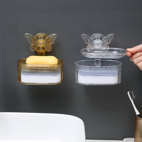 Unique Suction Cup Soap Box for Bathrooms