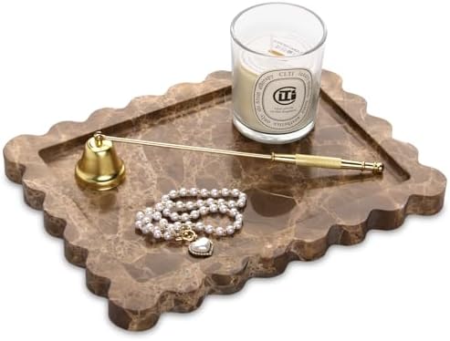 Natural Marble Luxury Vanity Tray for Bathroom Kitchen