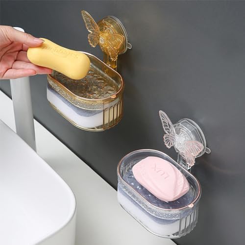 Unique Suction Cup Soap Box for Bathrooms
