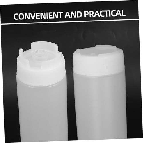 Refillable White Squeeze Bottles Perfect for Your condiment Needs