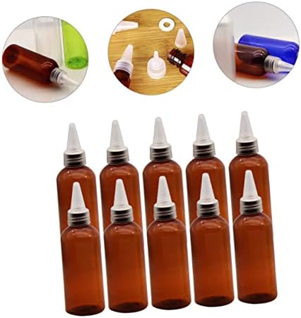 10-Piece Set of Plastic Squeeze Bottles for Easy Serving