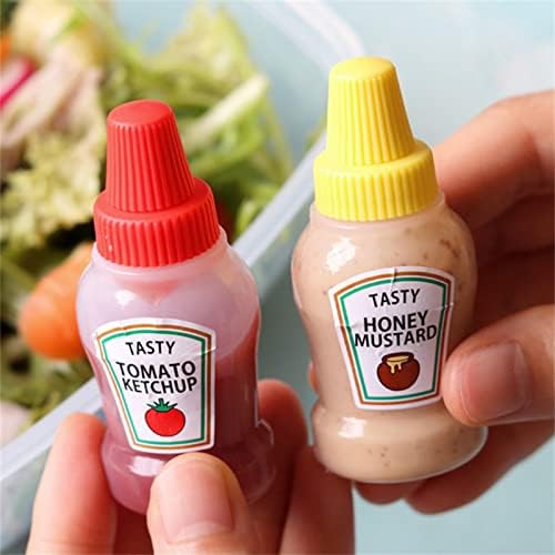 4-Piece Mini Ketchup Honey Squeeze Bottles