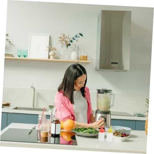 VILLFUL Set of 12 Mini Squeeze Bottles for Seasoning Storage