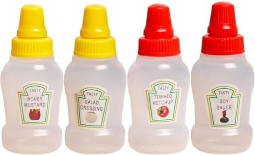 compact design 25ml ketchup bottles for dining or on the go