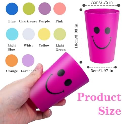 Smile Face Toothbrush Holder Reusable Stackable 260ml for Kids