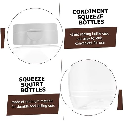 OKUMEYR - Squeeze Condiment Bottles with Easy Dispensing