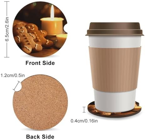 6-Piece Car Coasters for Cup Holders