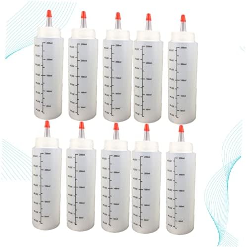250ml Squeeze Salad Dressing Bottles with Cap Durable and Easy to Use