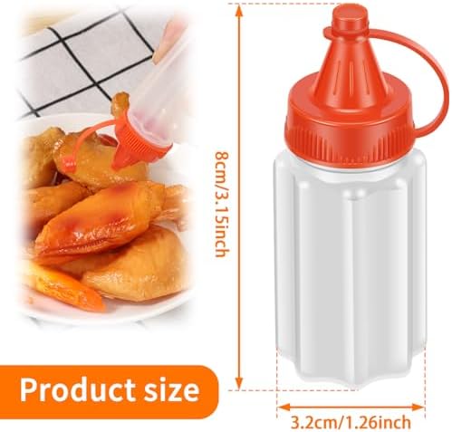 16Pcs 1oz Squeeze Bottles for Sauces and Condiments 1