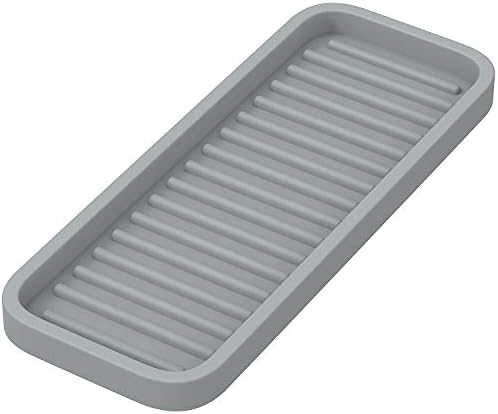 ZAPPOWARE Silicone Sink Caddy Organizer 9x35 Gray