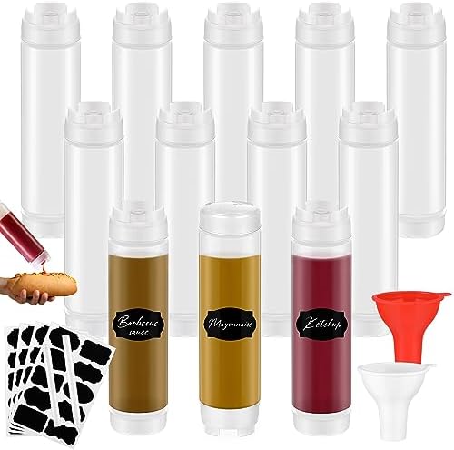 Effortlessly Refill Your Condiment Squeeze Bottles with No Leak Performance