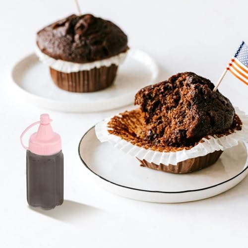 4-Pack of Sturdy 60ml Sauce Squeeze Bottles for Home Use