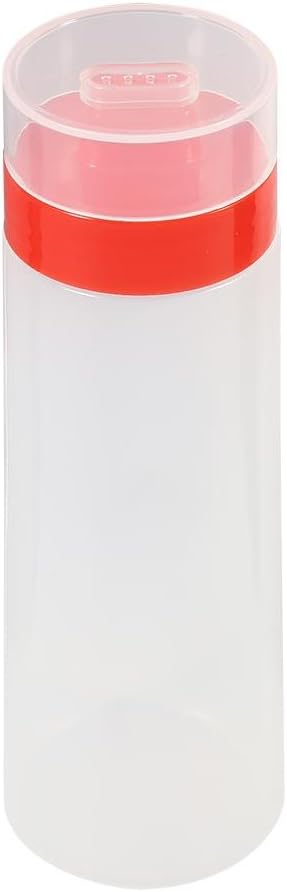 Dioche 4-Hole Squeeze Bottle Premium Resin Condiment Refillable Red