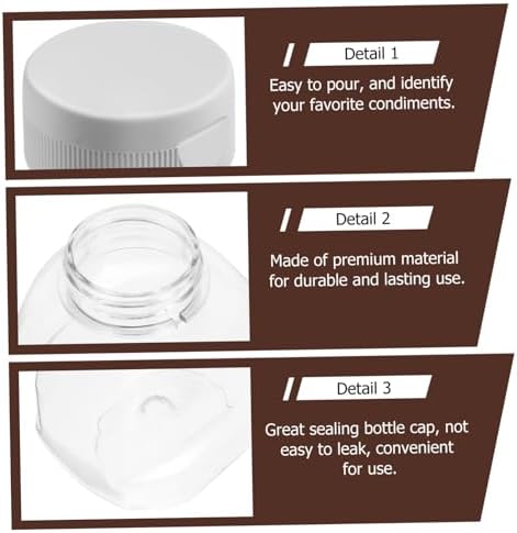 OKUMEYR - Squeeze Condiment Bottles with Easy Dispensing